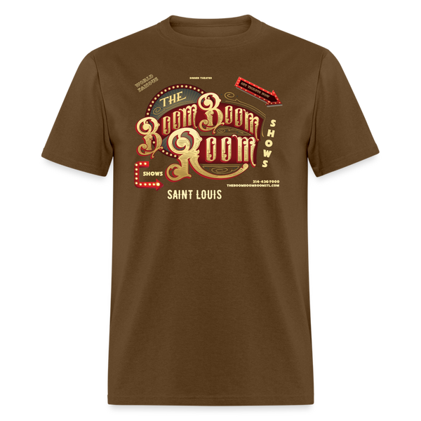 T-Shirt BBR Color Print Unisex Classic Spod - brown