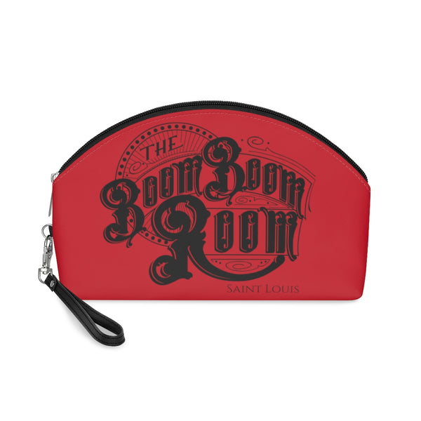 Purse - Makeup Bag - Red With Black Boom Boom Room Logo