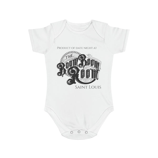 Baby - Short Sleeve Baby Bodysuit Red With Logo