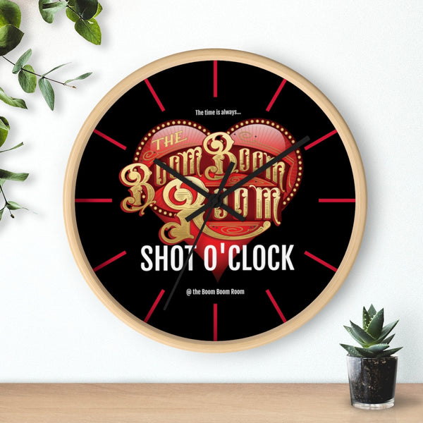 Clock - BBR Heart Logo It's Always Shot O'Clock