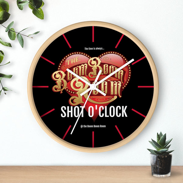 Clock - BBR Heart Logo It's Always Shot O'Clock