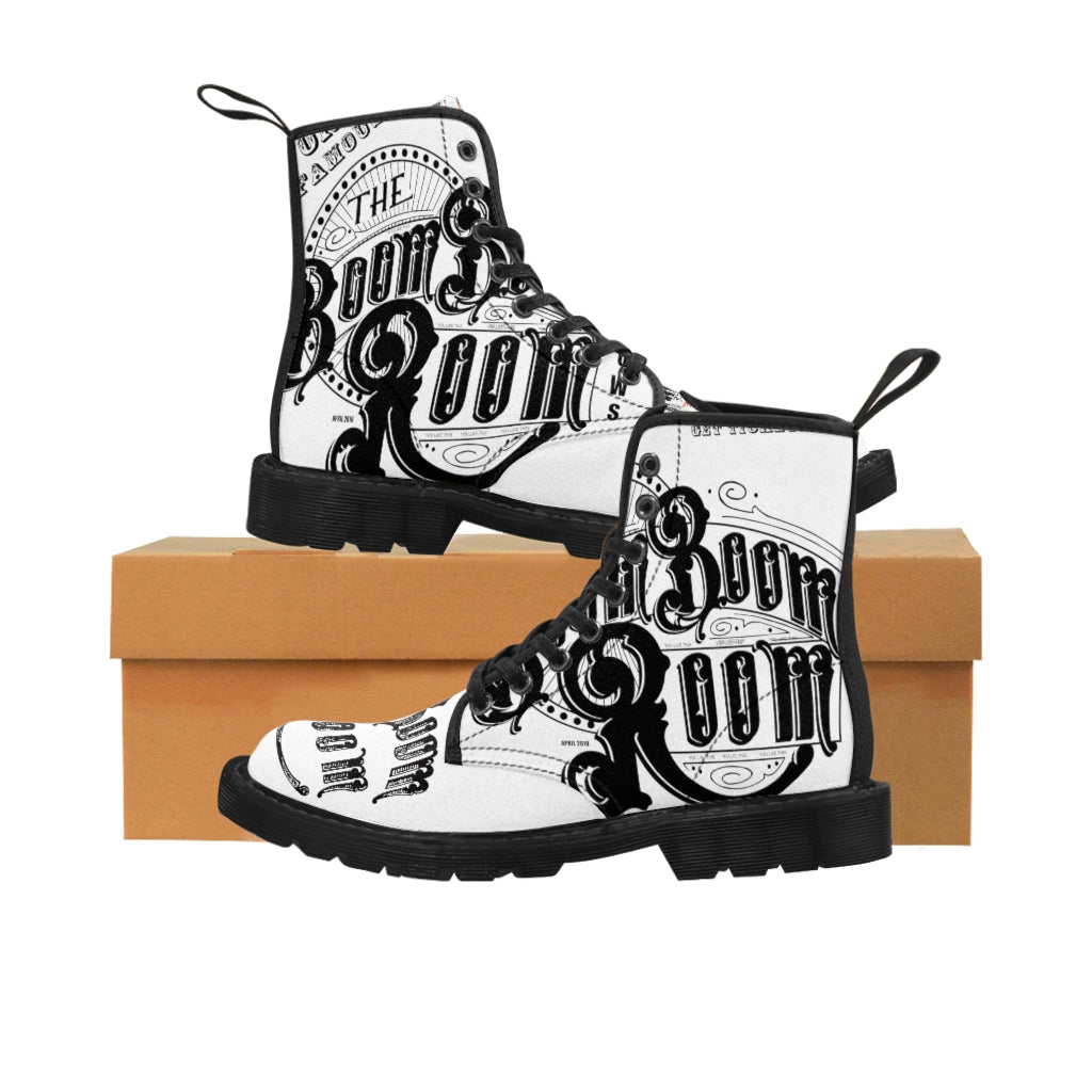 Footwear - Combat Boots - Canvas - Papa Pastie Design - Unisex in