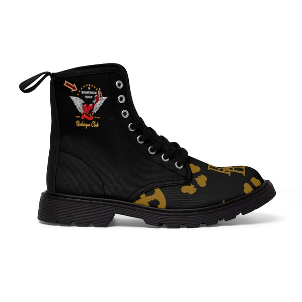 Footwear - Combat Boots - Canvas - Papa Pastie Design - Unisex in